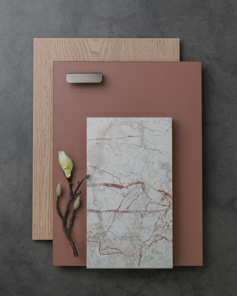 Niemi, murrettu pinkki NE083 <br> Aitta, beige tammi AT027